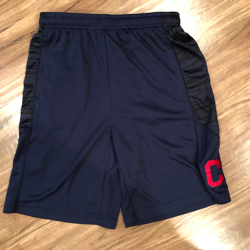 MLB Youth L Shorts Blue Cleveland Indians Shorts